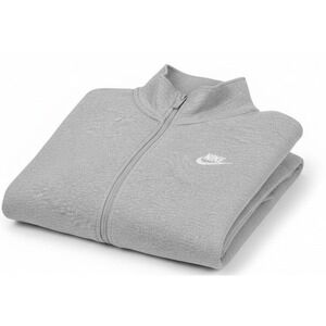 Nike Women's Track Jacket Mock Neck Size Medium White Gray Full Zip